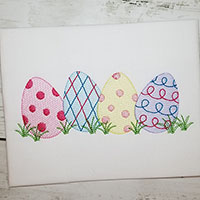 Easter Eggs Machine Embroidery Design